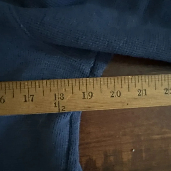 Mens Thermal Shirt Large Blue Waffle Weave Base Layer Camp Cabin Warm Activewear - Picture 6 of 7